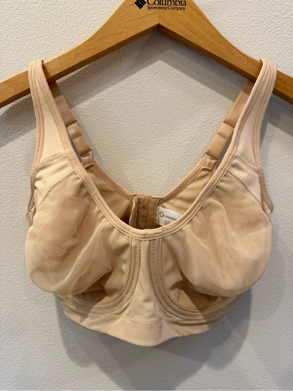 Moving Comfort Nude Full Coverage Underwire Sports Bra